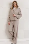 Костюм Мода-Юрс 26-2965 серо-бежевый