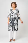 Костюм Кокетка и К 1290 черный+белый
