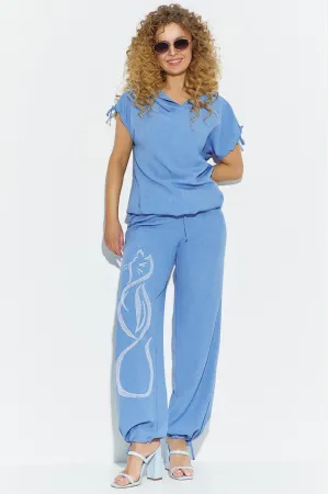 Костюм Euromoda 099-1 небесно-голубой