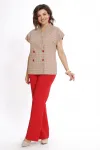 Костюм Alani 2524 бежевый+красный