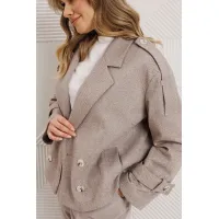 Костюм Мода-Юрс 26-2965 серо-бежевый