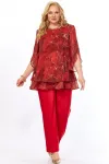 Костюм Элль-стиль 2213.16 красный мрамор