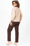 Костюм Vilena fashion 1144 беж+шоколад