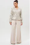 Костюм MisLana 1279к серебро/беж