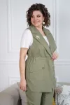 Костюм Alani 2096 хаки+белый Костюм Alani 2096 хаки+белый