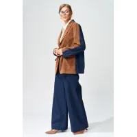 Костюм GIZART 5368 коричневый, синий Костюм GIZART 5368 коричневый, синий