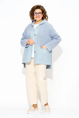 Костюм Лилиана 1515/1507 голубой+экрю