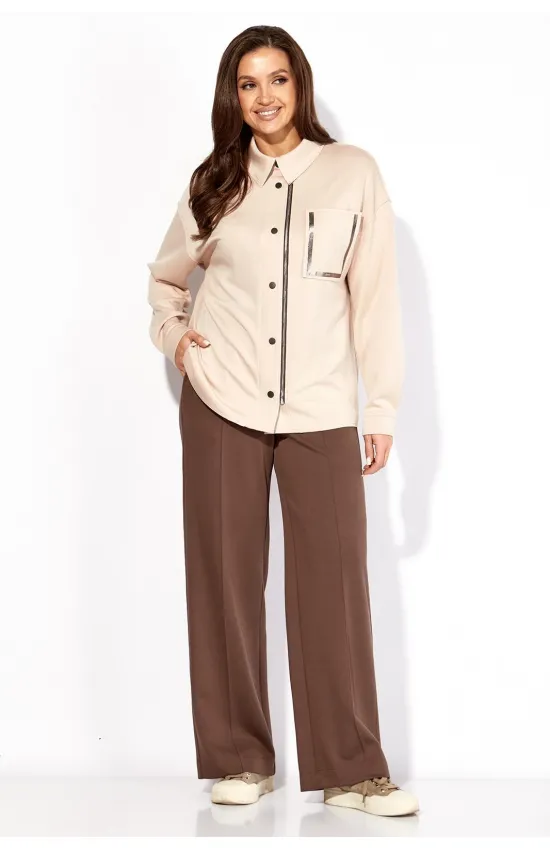 Костюм ТАиЕР 1419 бежевый, коричневый