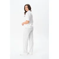 Костюм Vilena fashion 1079 белый+белый/полоска