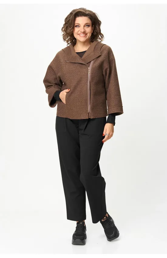 Костюм Michel Chic 1357-2 латте+чёрный Костюм Michel Chic 1357-2 латте+чёрный