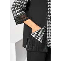 Костюм Асолия 1509 чёрно-серый