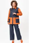 Костюм Svetlana Style 3011 синий+оранжевый