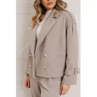 Костюм Мода-Юрс 26-2965 серо-бежевый