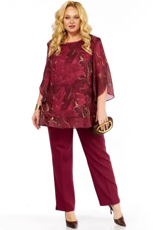 Костюм Элль-стиль 2213.14 винный