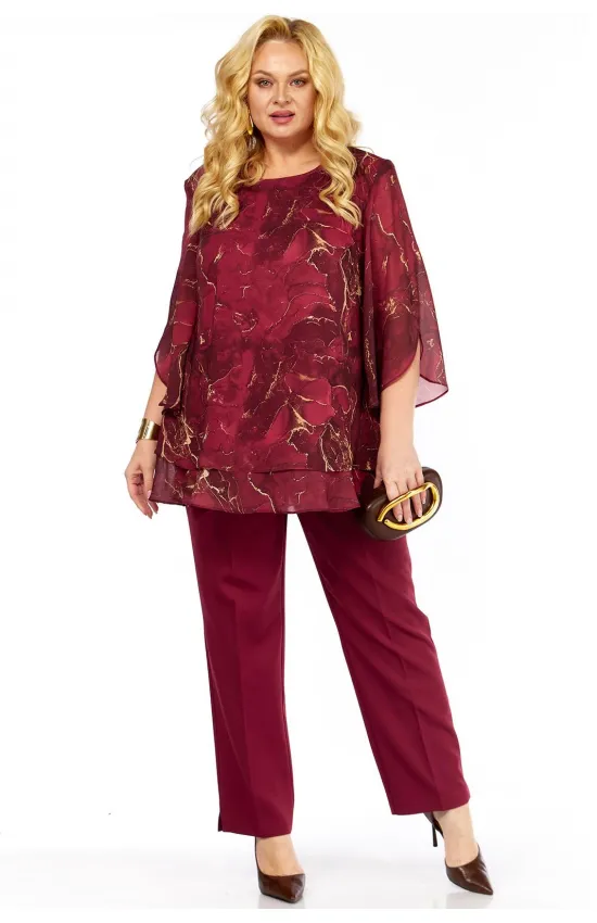Костюм Элль-стиль 2213.14 винный