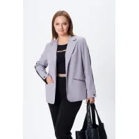 Костюм Vilena fashion 1090 серый-черный