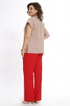 Костюм Alani 2524 бежевый+красный