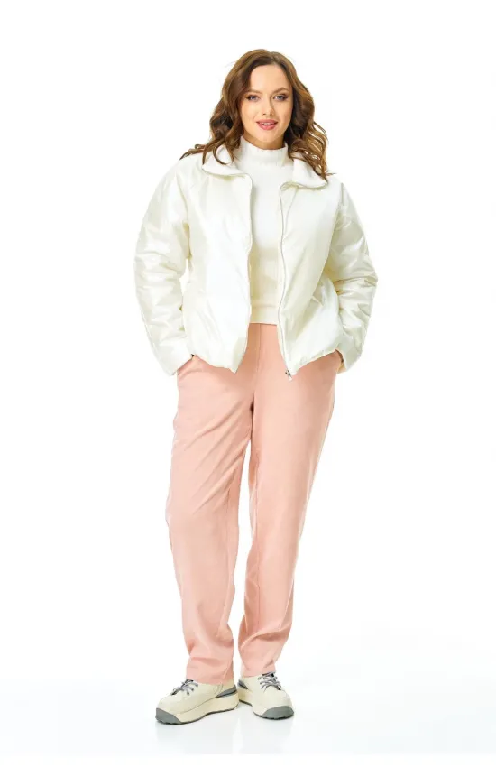 Костюм T&N 7734 молочный перламутр и розовая пудра. 