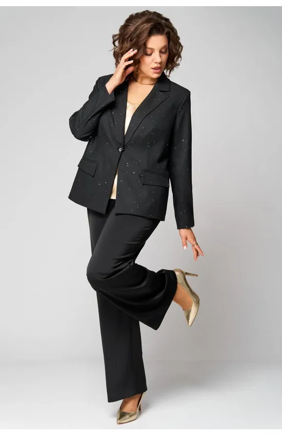 Костюм Мишель стиль 1315 черно-золотой