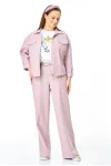 Костюм T&N 7738 пыльная роза и белый