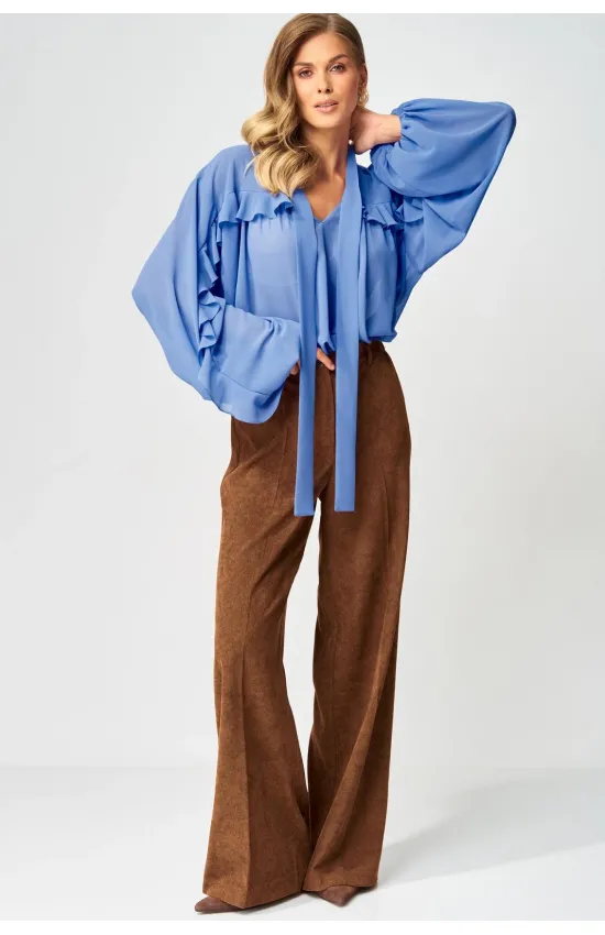 Костюм GIZART 5410 голубой, коричневый