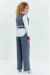 Костюм Euromoda 623 серая клетка+белый Костюм Euromoda 623 серая клетка+белый