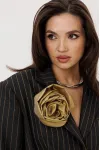 Костюм MisLana 1249 полоска горчица