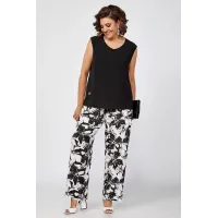 Костюм ALGRANDA 3971-2 Белый,Черный