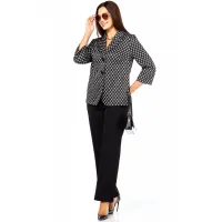 Костюм Taita plus 2523 черно-белый ,черный