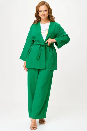 Костюм Anastasia MAK 1290 зелёный+молочный