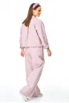 Костюм T&N 7738 пыльная роза и белый
