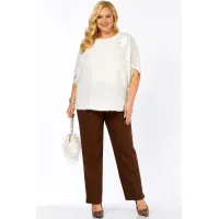 Костюм Элль-стиль 2423 молоко, корица Костюм Элль-стиль 2423 молоко, корица