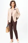 Костюм Vilena fashion 1144 беж+шоколад