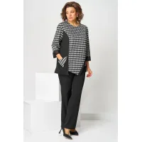 Костюм Асолия 1509 чёрно-серый