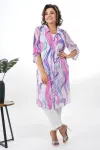 Костюм Alani 2353 белый+ фиолетвые разводы