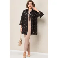 Костюм VOLNA 1327 черно-бежевый