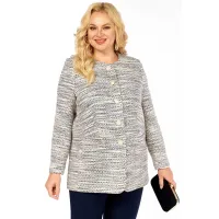 Костюм Асолия 1506 молочно-синий