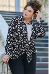 Костюм VITTORIA QUEEN 22073 дизайн черный+светло-бежевый