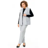 Костюм Карина Делюкс М-1364 черно-бежевый