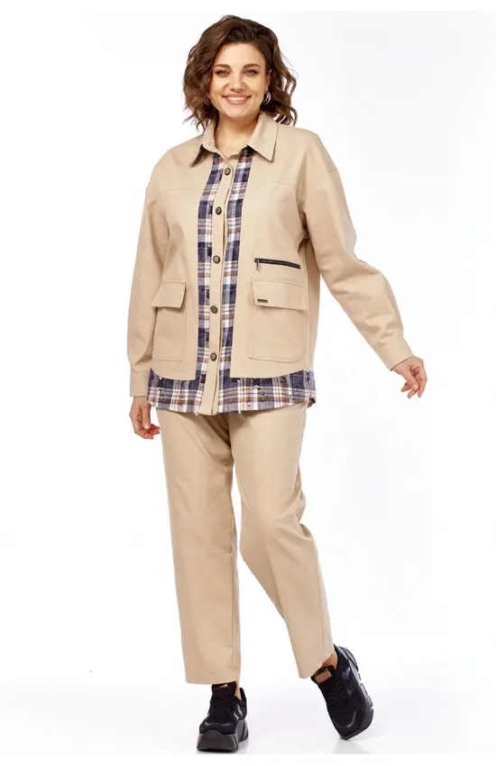 Костюм Милора-стиль 1440 бежевый