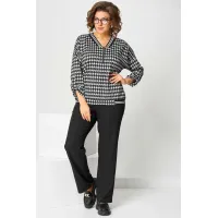 Костюм Асолия 1511 чёрно-серый Костюм Асолия 1511 чёрно-серый