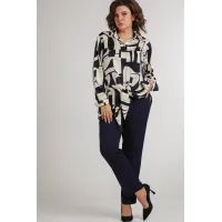 Костюм AMORI 8026 бежевый+синий