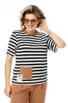 Костюм Michel Chic 1452 молоко + полоска