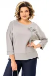 Костюм Michel Chic 1464 оловянный+джинс Костюм Michel Chic 1464 оловянный+джинс