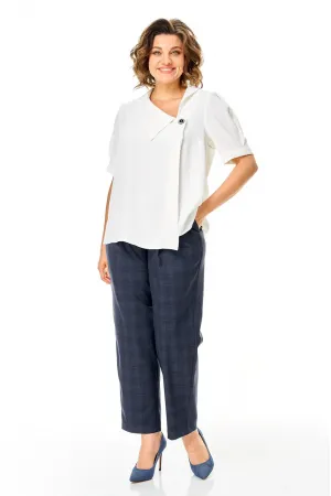 Костюм Michel Chic 1454 белый, синий гленчек