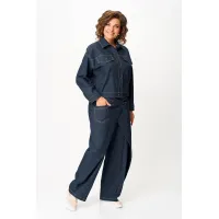 Костюм Кокетка и К 1505 синий джинс