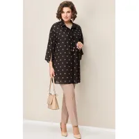 Костюм VOLNA 1327 черно-бежевый