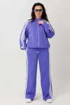 Костюм MisLana 1306 синий(фиолетовый)/молочный