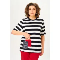 Костюм Michel Chic 1452 красный, полоска