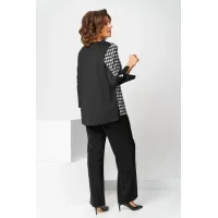 Костюм Асолия 1508 чёрно-серый